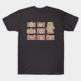 Brown Classic Camera T-Shirt